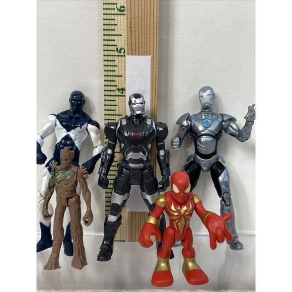 Marvel Action Figure Lot Vance Astro, Iron Man War Machine Groot Weapon Launcher - Picture 2 of 7